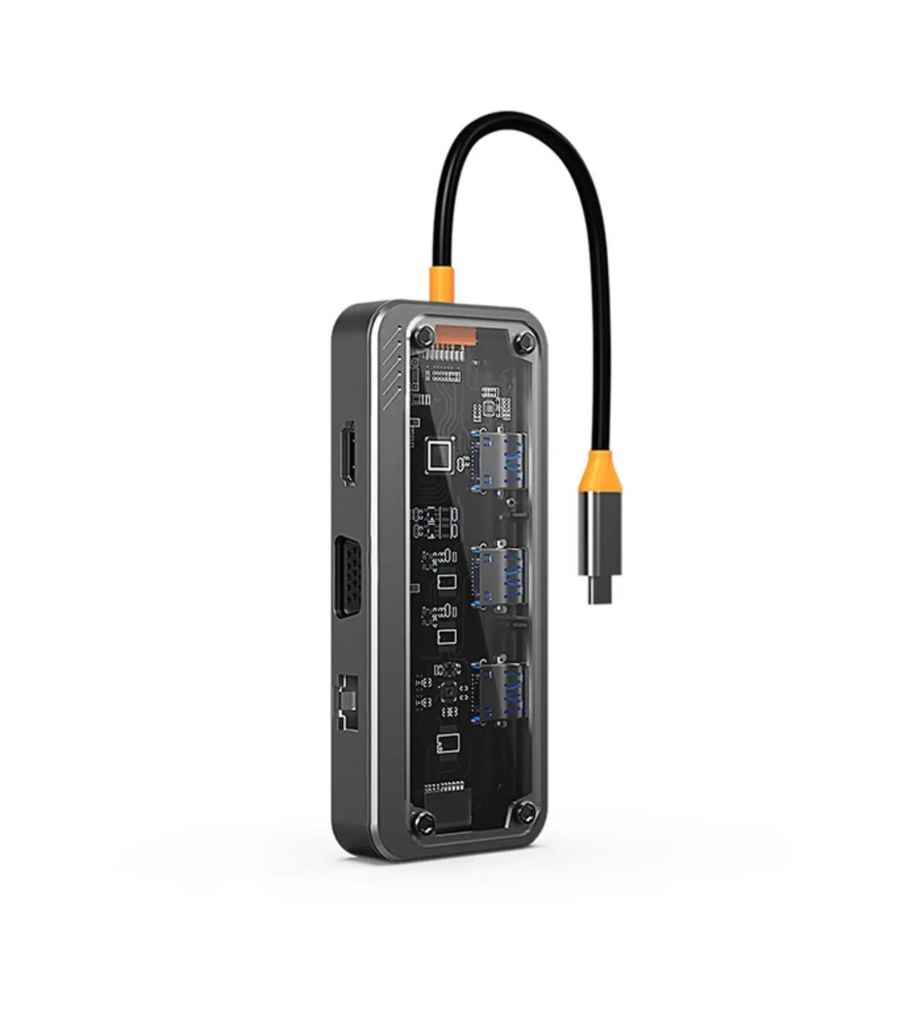 ZR663 Type-C 8 İn 1 Multı Functıonal Hub Statıon