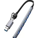 ZR288 7 Port Ads303/D Type-C Usb Metal Usb Hub-2