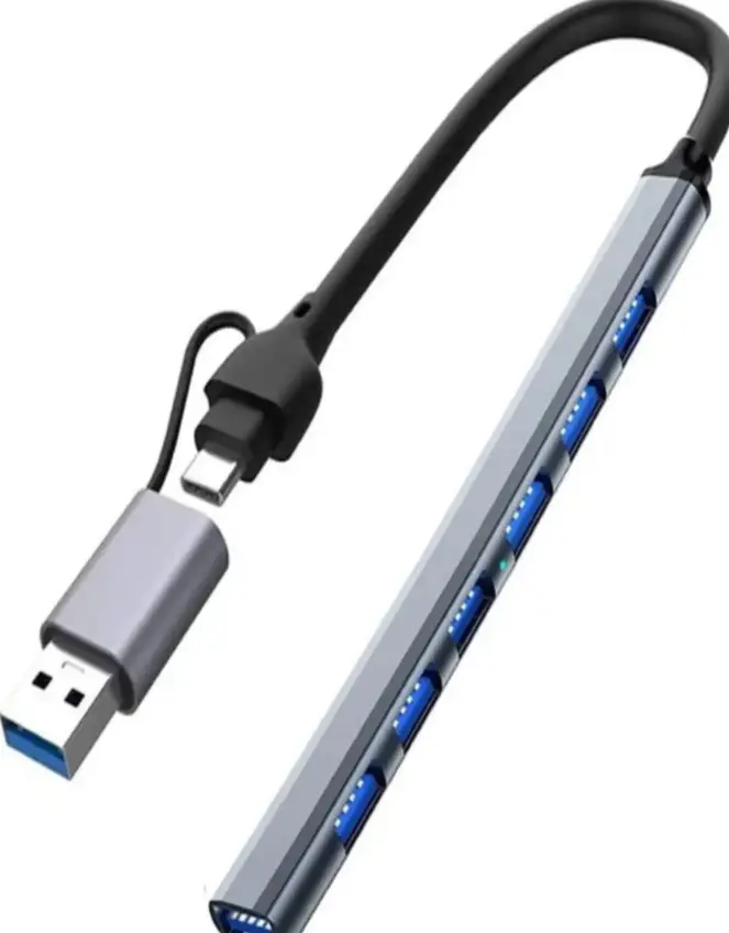 ZR288 7 Port Ads303/D Type-C Usb Metal Usb Hub