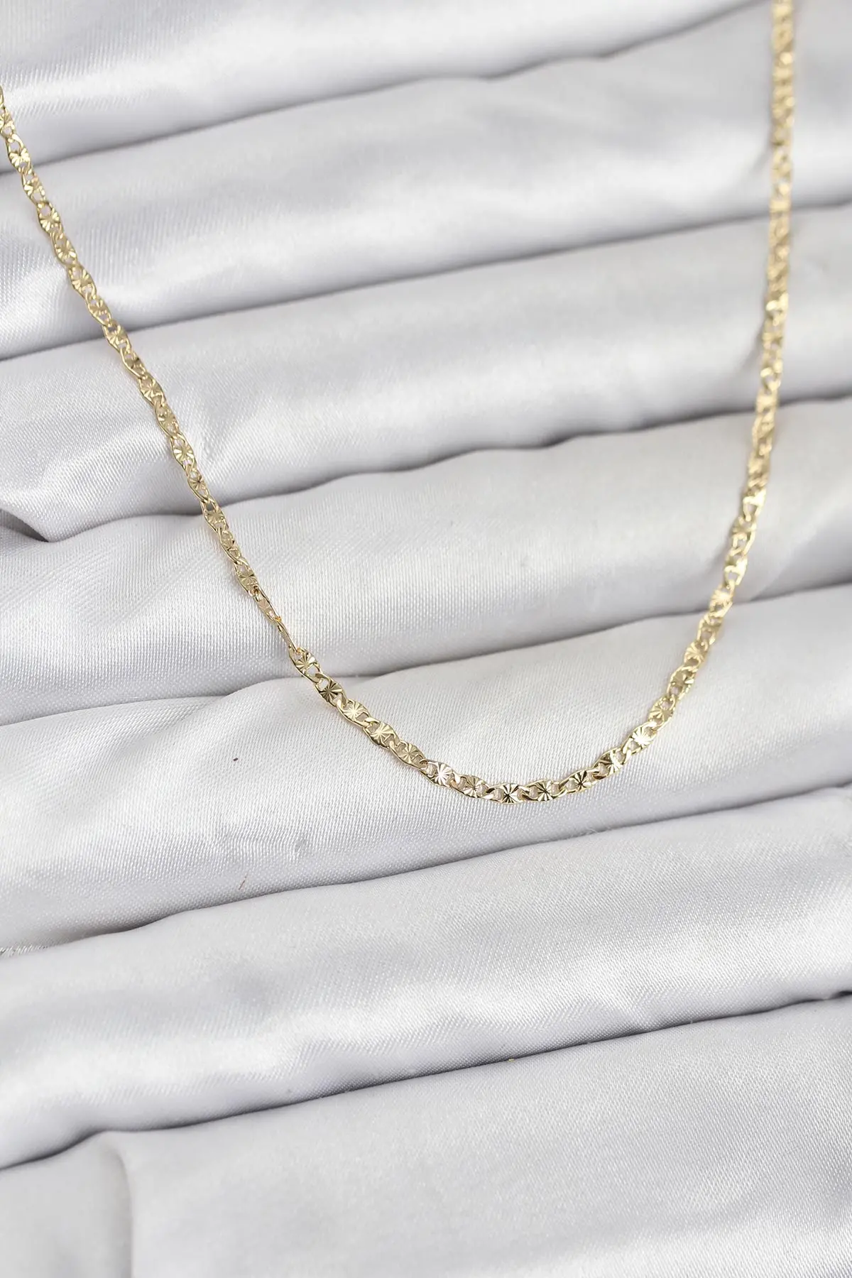CM 14K Gold Renk Pirinç Model 60 cm Kadın Kolye TJ-BKO10927