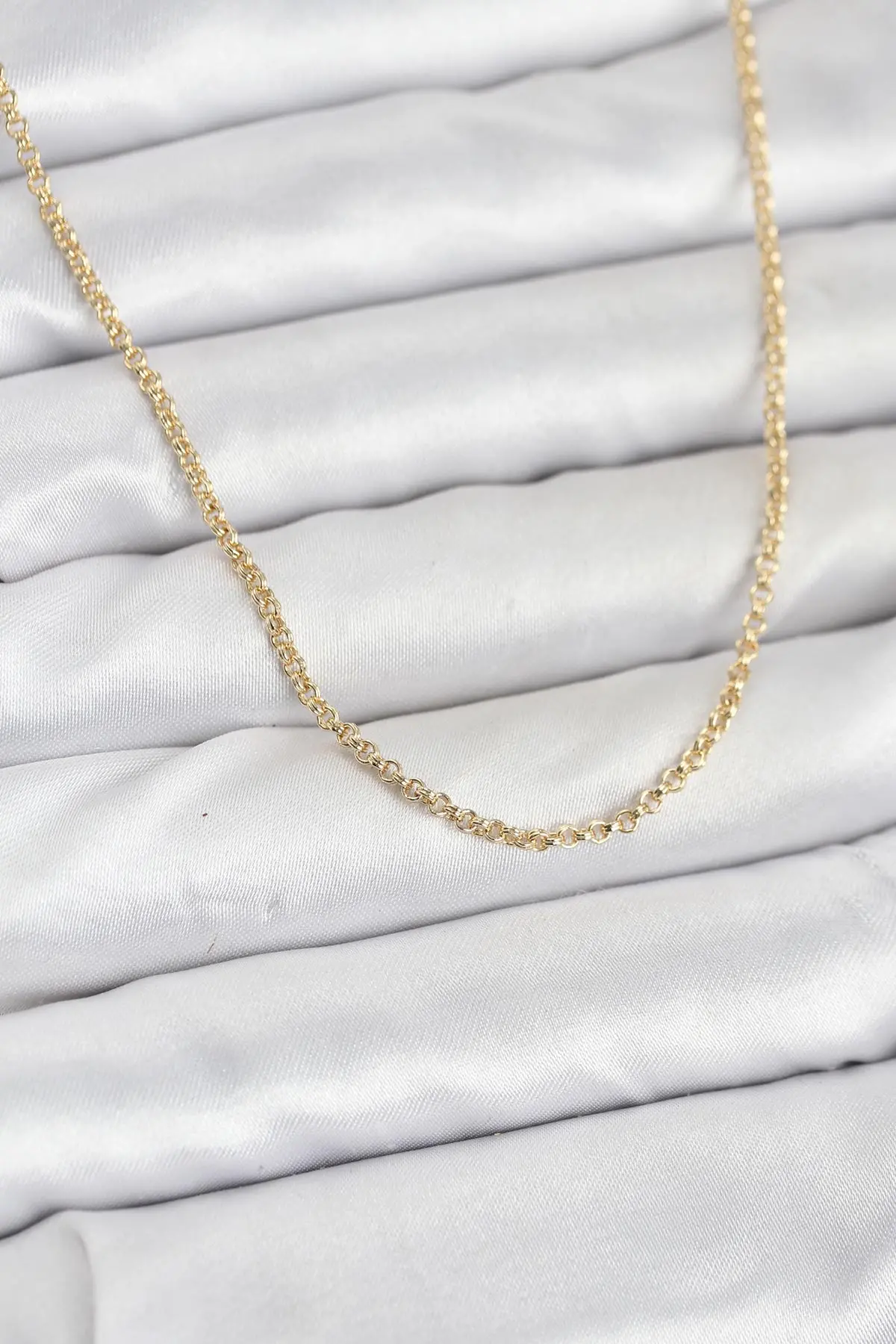 CM 14K Gold Renk Halka Model 60 cm Kadın Kolye TJ-BKO10930