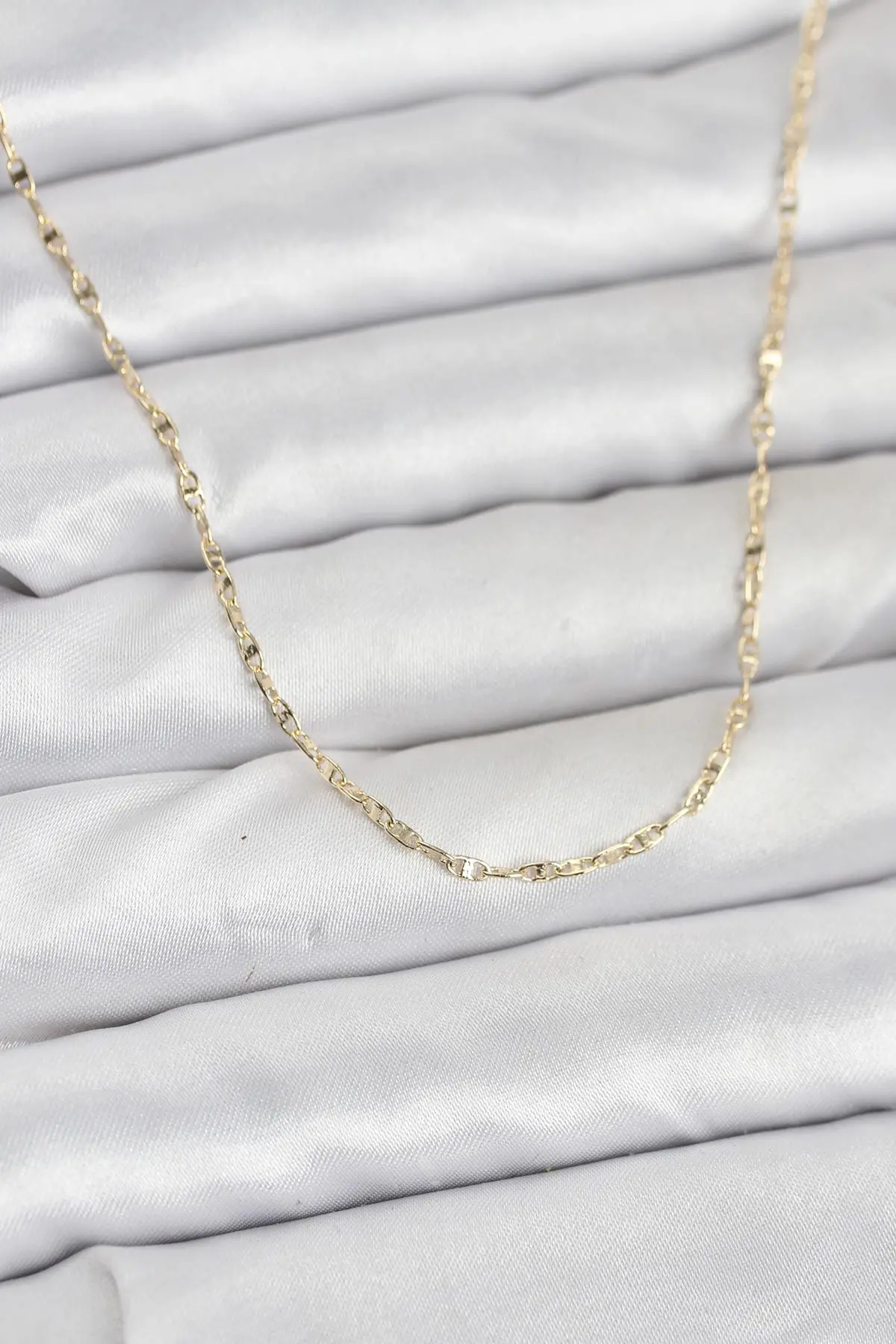 CM 14K Gold Renk Gemici Zincir Model 60 cm Kadın Kolye TJ-BKO10936