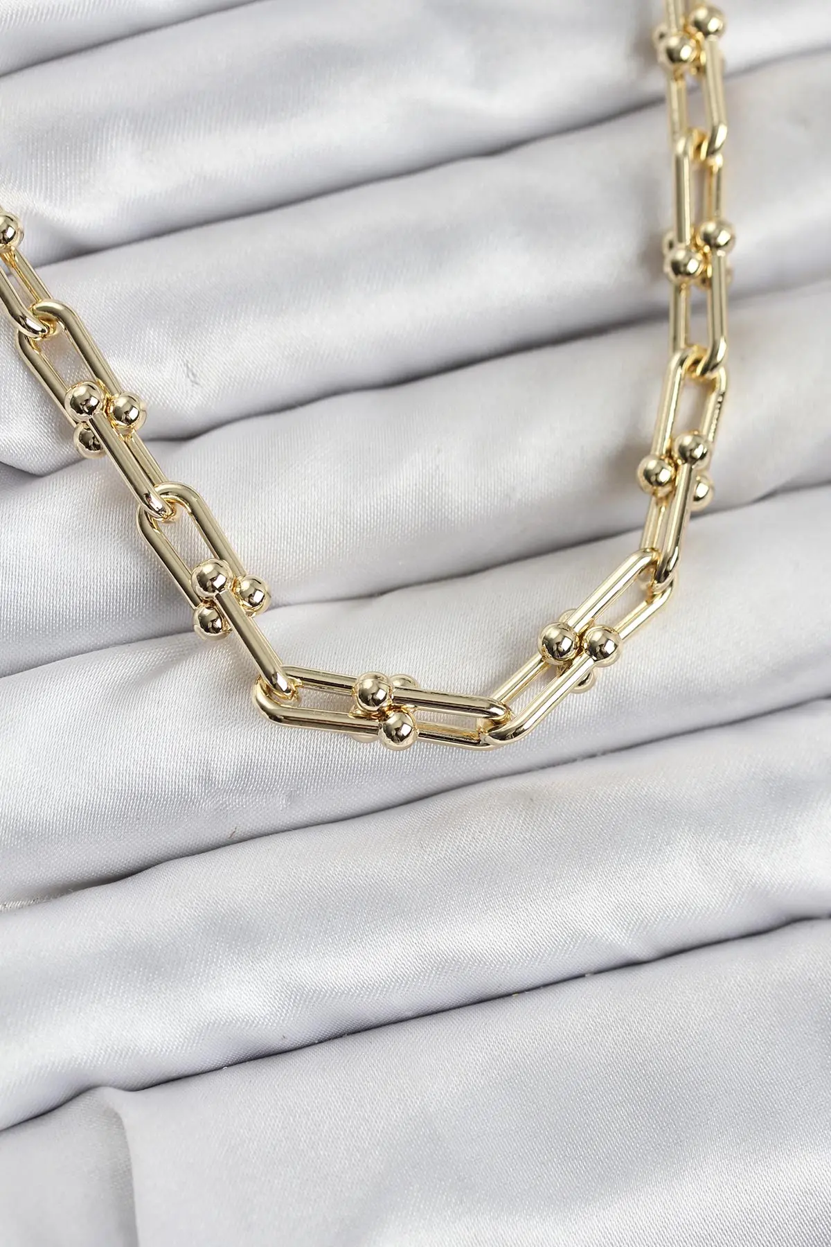 Pirinç Gold Renk Tifani Model Kadın Kolye TJ-BKO10822