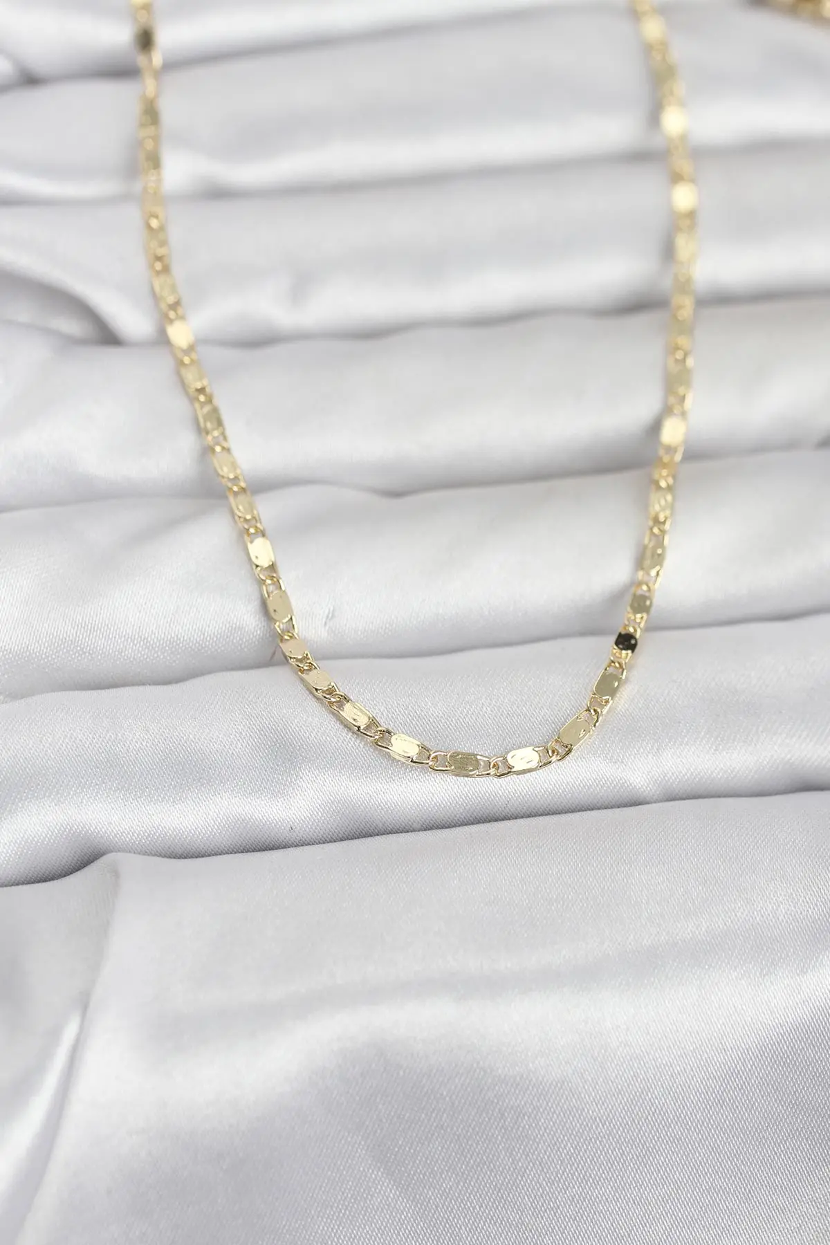 CM 14K Gold Renk Ezme Zincir 60 cm Kadın Kolye TJ-BKO10964