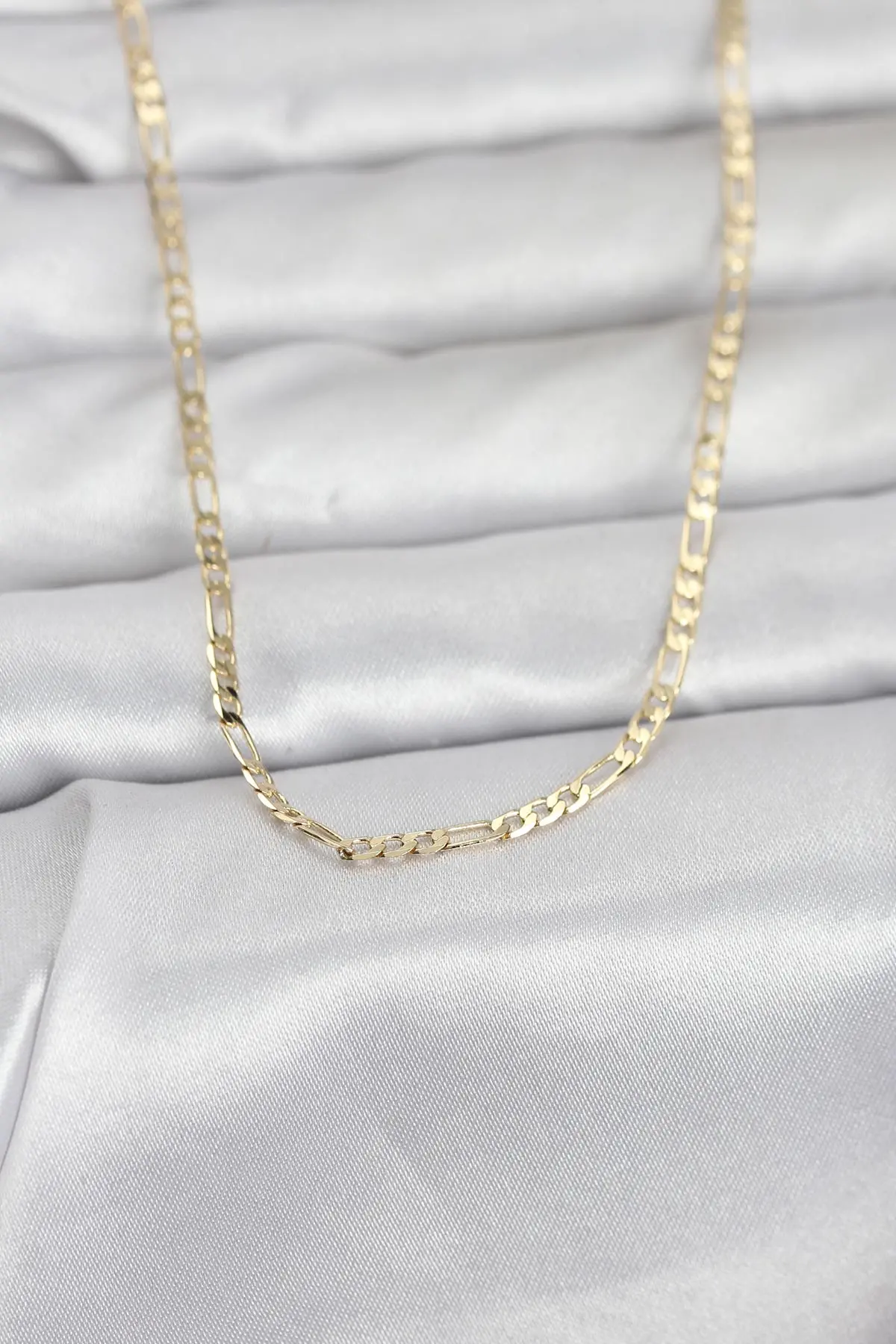 CM 14K Gold Renk İnce Kuşgözü Zincir Model 60 cm Kadın Kolye TJ-BKO10978