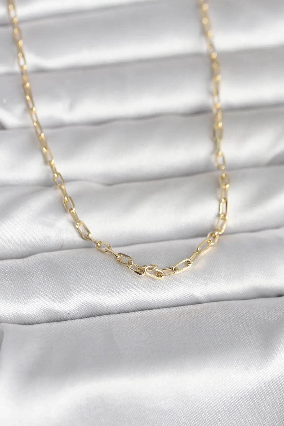 CM 14K Gold Renk Ataç Zincir Model 60 cm Kadın Kolye TJ-BKO10979