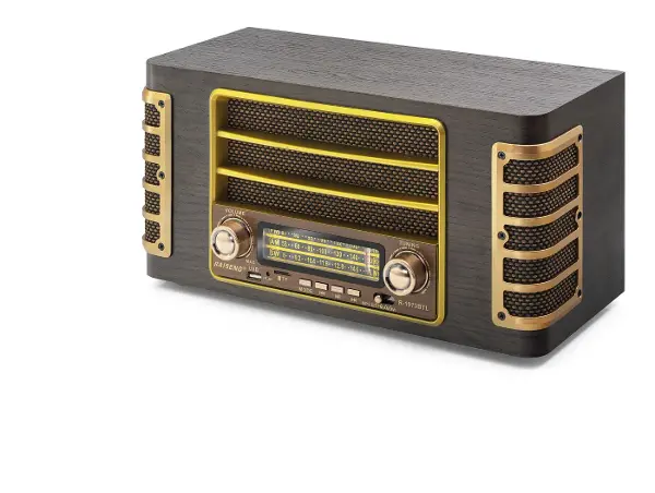 Bluetooth Nostaljik Hoparlör Fm 345 X 183 X 174 Cm R1973BT