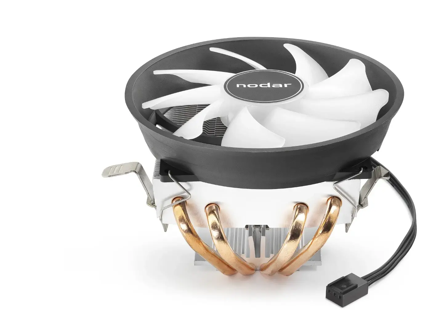 Cpu İşlemci Soğutucu 300 Serisi 4 Bakır Borulu - Siyah Beyaz ND2600