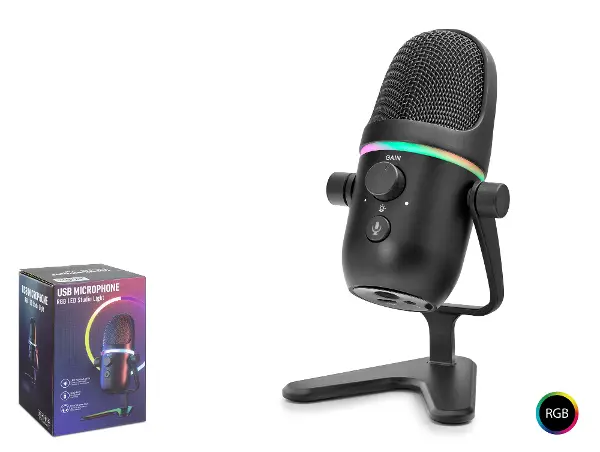 Profesyonel Çift Modlu Rgb Mikrofon 192 Khz / 24 Bit Type-C - Siyah ME5