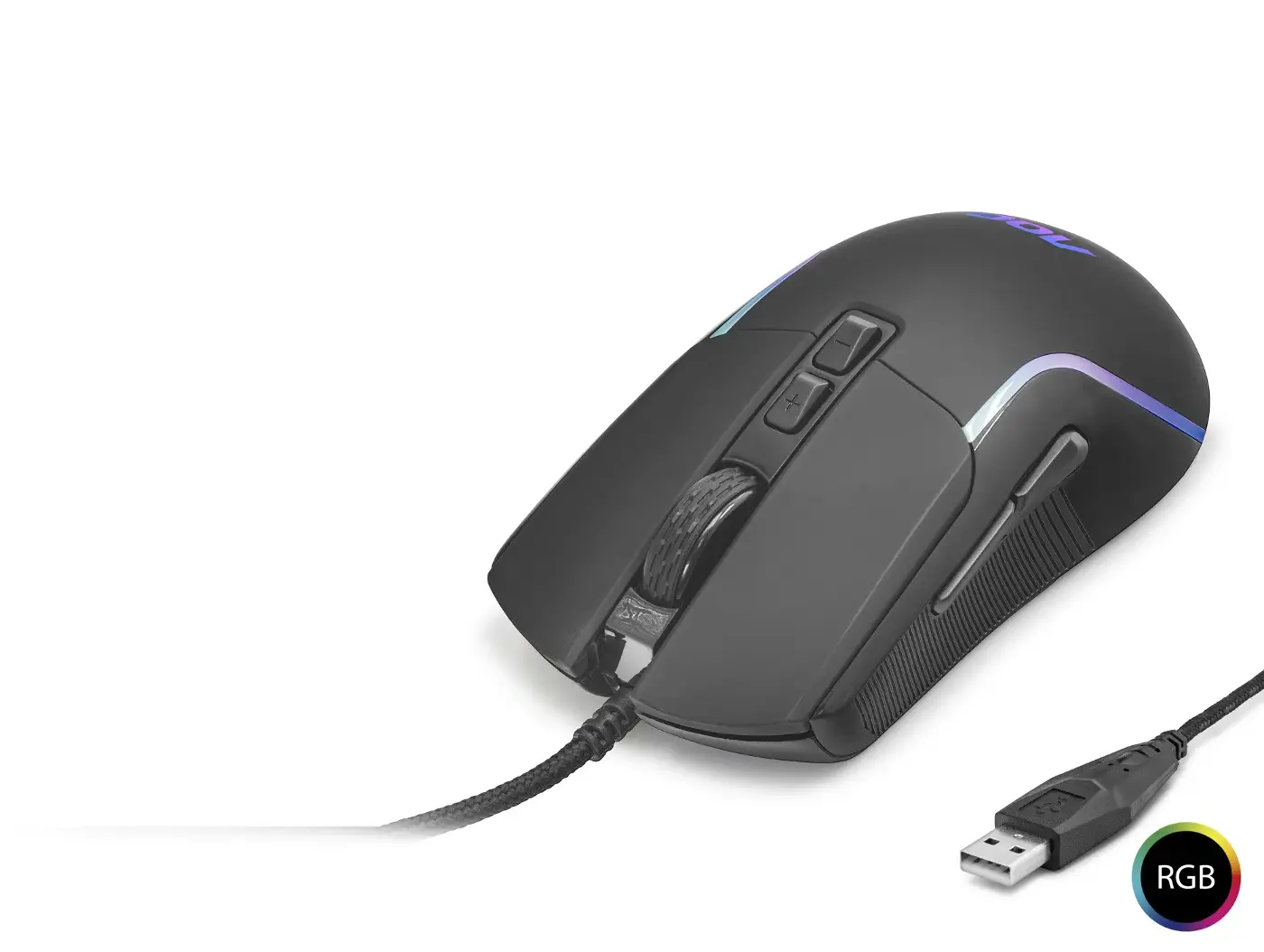 Mouse Optik 1200–2400 Dpi Usb Rgb - Siyah GM170B/LA