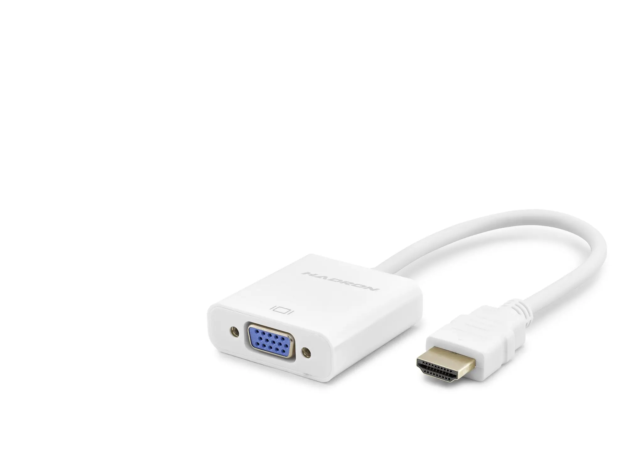 Hdmi To Vga Dişi Görüntü Dönüştürücü 1080P - Beyaz HDX2020B