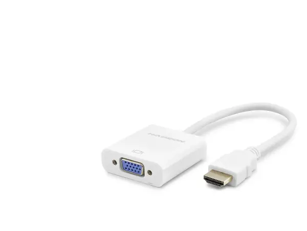 Hdmi To Vga Dişi Görüntü Dönüştürücü 1080P - Beyaz HDX2020B