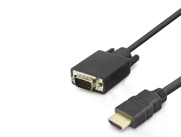 Hdmi To Vga Görüntü Kablosu 1080P 1.8 M - Siyah HDX7872