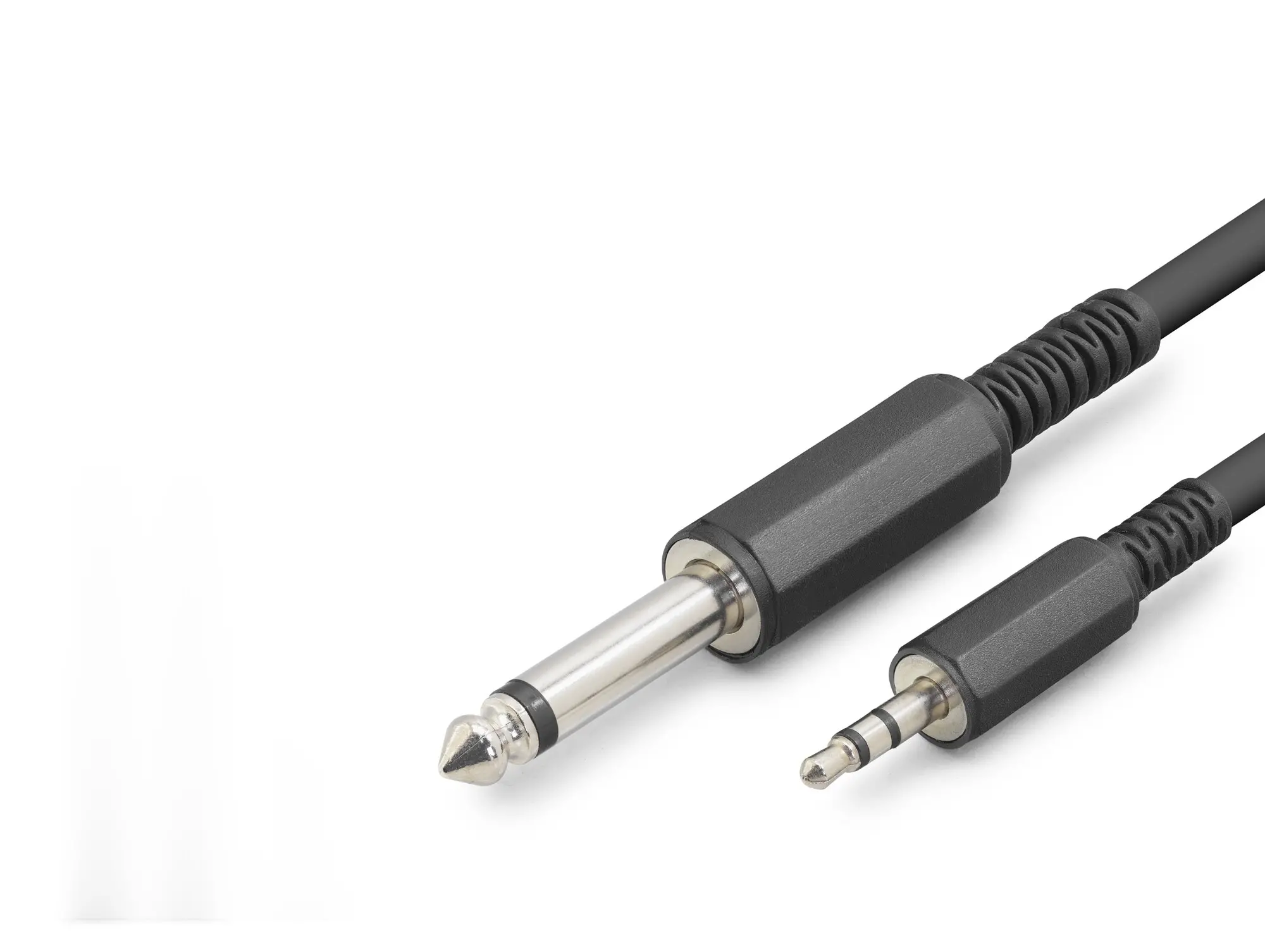 6.35Mm To 3.5Mm Gitar Kablosu 5 M - Siyah HDX1078