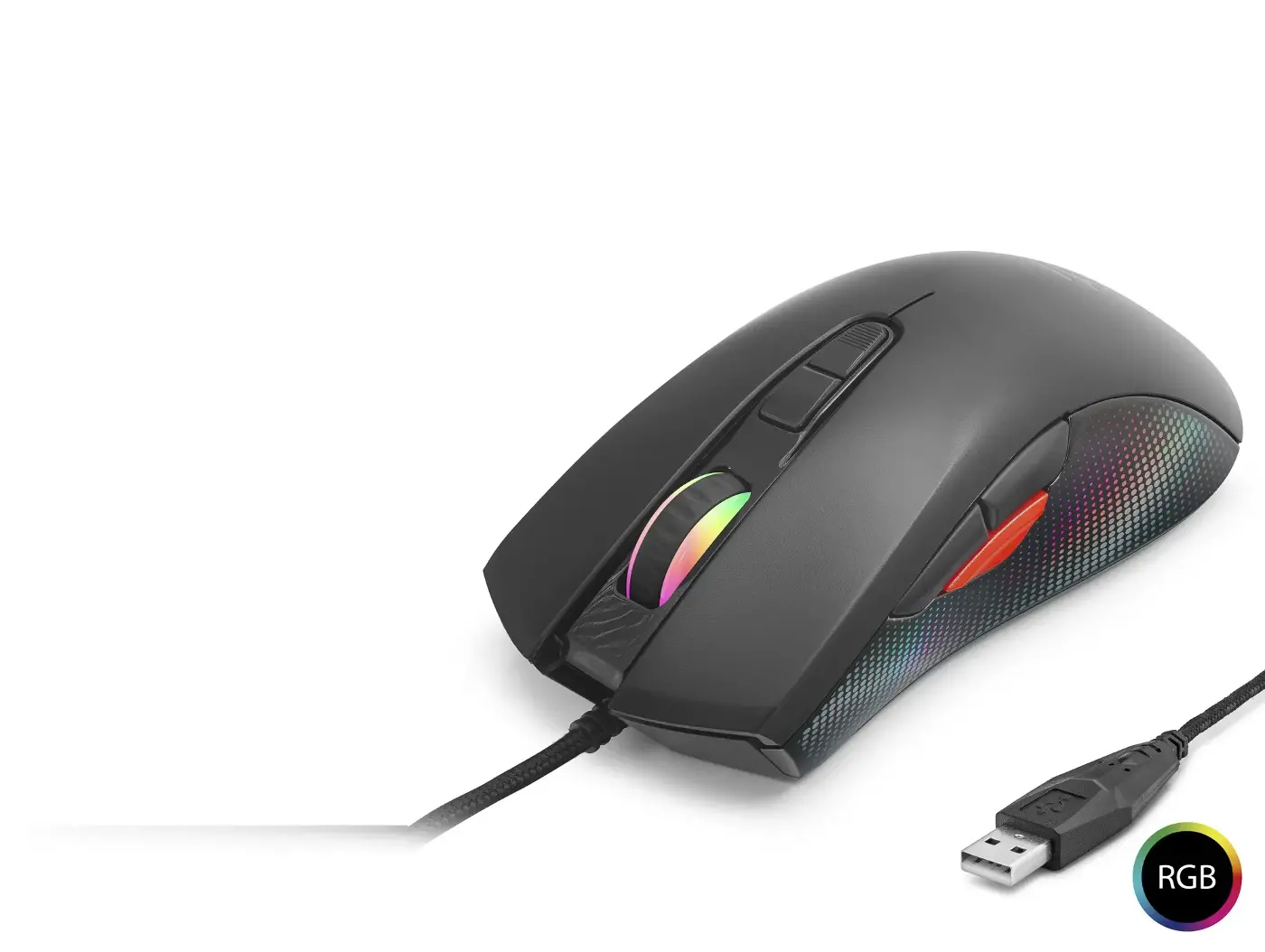 G802 Mouse 7200 Dpi 8 Tuş 1000 Hz Rgb - Siyah