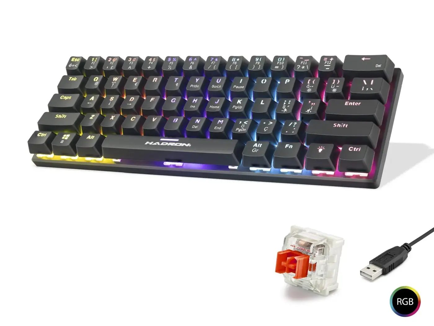 Mekanik Mini Klavye Red Switch Rgb - Siyah G509R