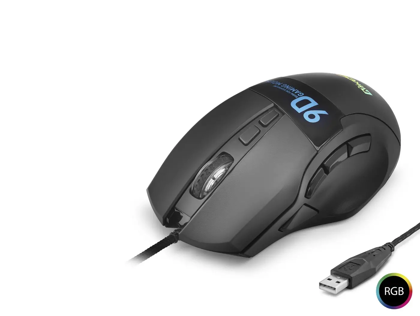 X10 Mouse 12800 Dpi 9 Tuş Makro 1000 Hz Rgb - Siyah
