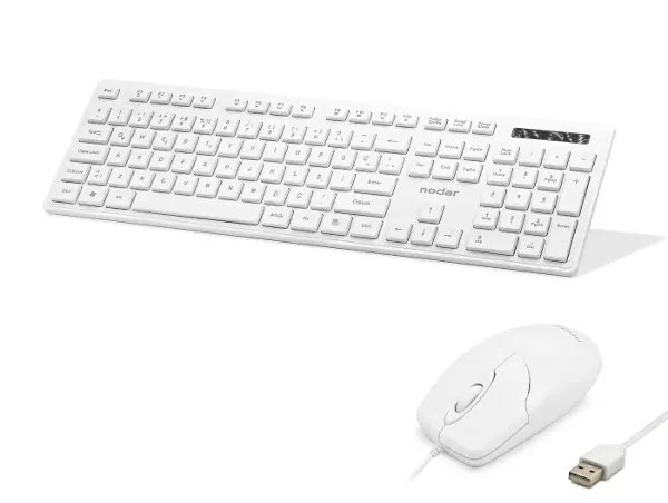 Klavye Ve Mouse Seti - Beyaz KM8520