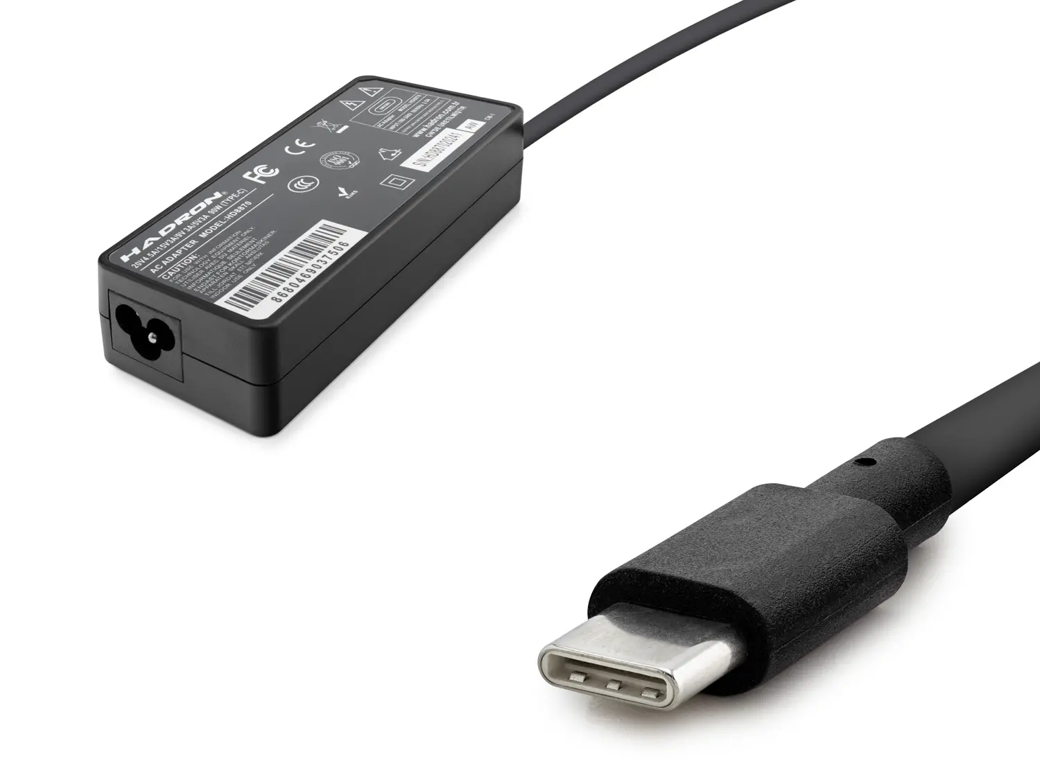 20V 4.5A 90W Laptop Adaptörü - Type-C - Asus Dell Uyumlu - Siyah HD8870