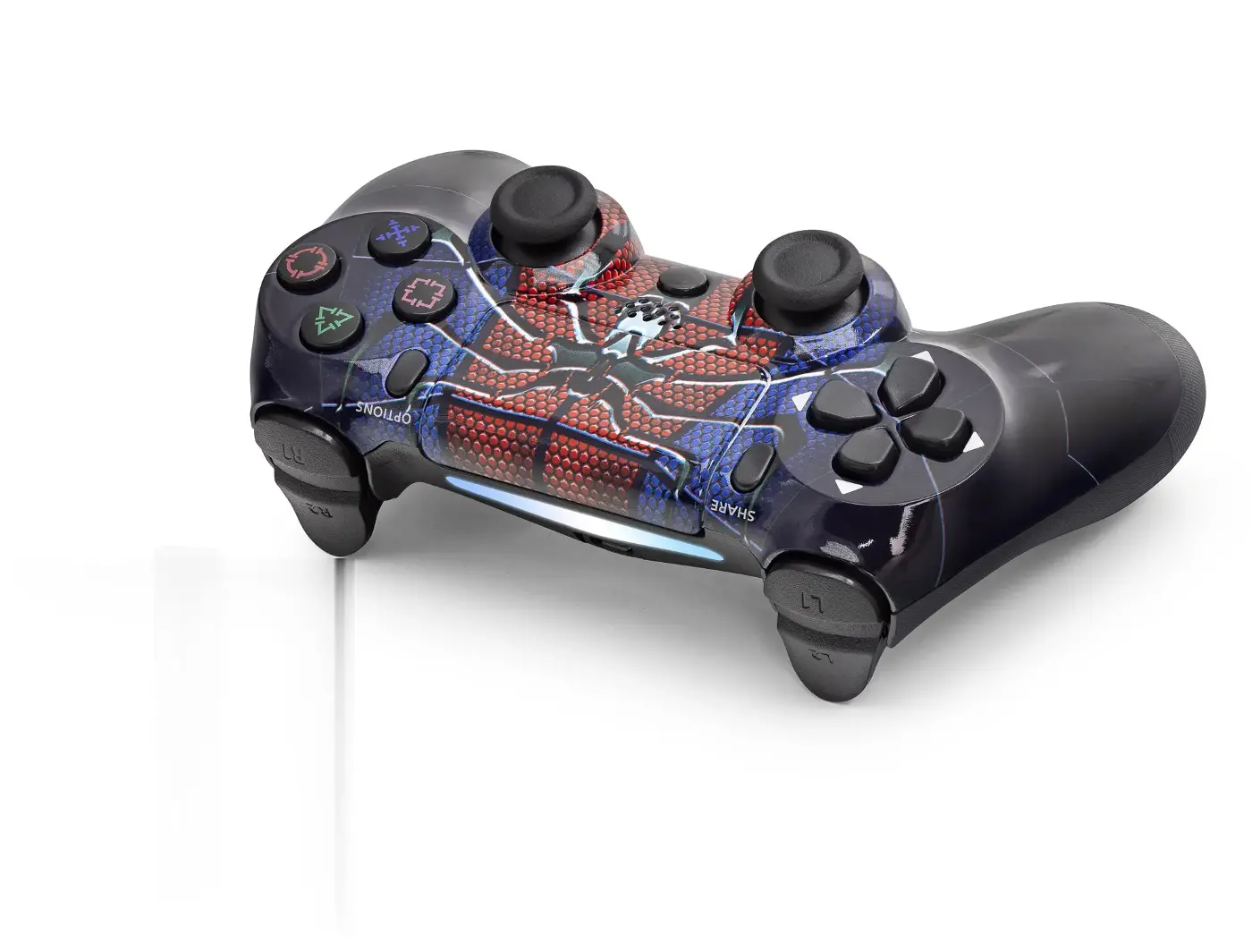 Gamepad Ps4 Uyumlu - Siyah Mavi Kırmızı ND400W