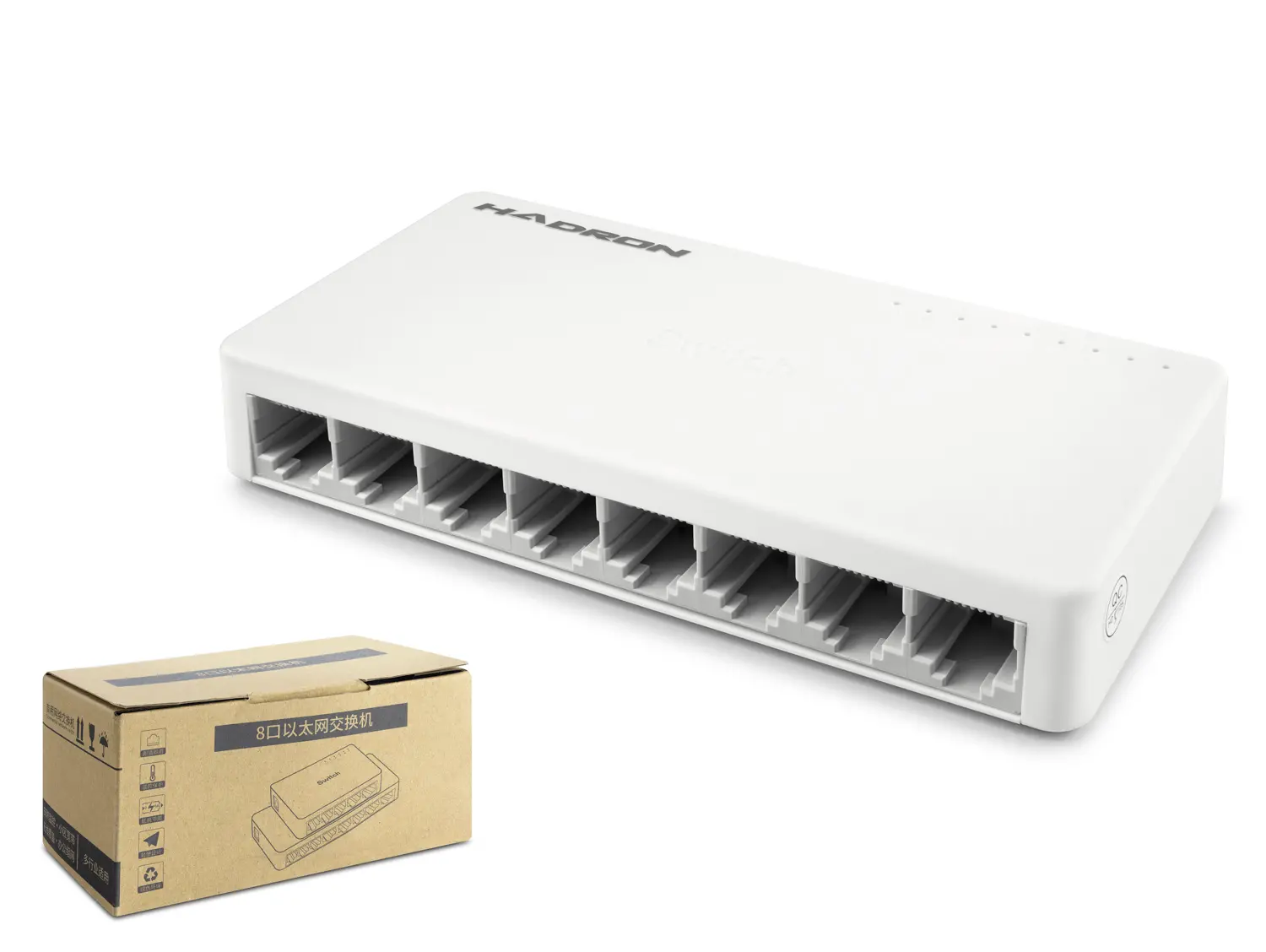 Gigabit Ethernet Switch 8 Port - Beyaz HDX1365