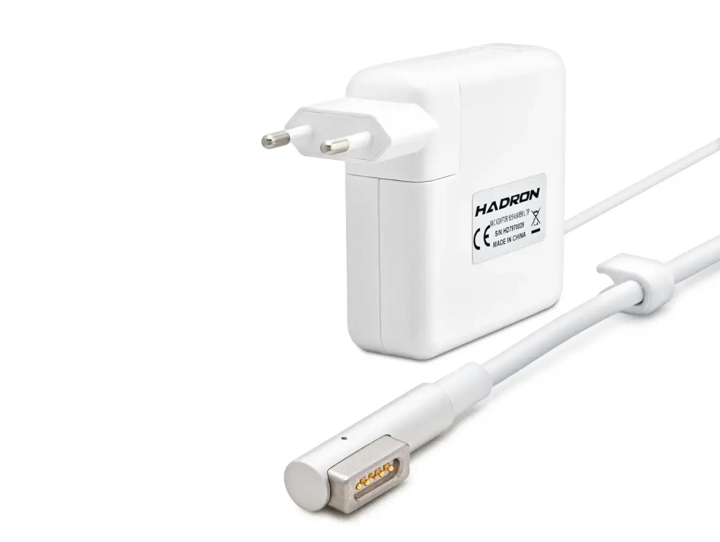 18.5V 4.6A 85W Laptop Adaptörü - L Tip - Macbook Uyumlu - Beyaz HD797
