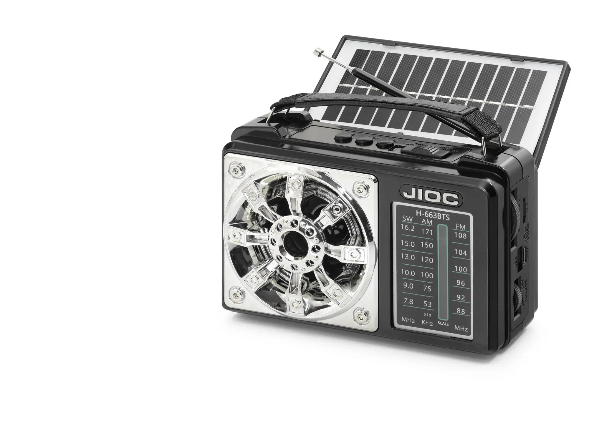 Nostaljik Kamp Ve Outdoor Solar Şarjli Tws Taşinabi̇li̇r Hoparlör H663BTS