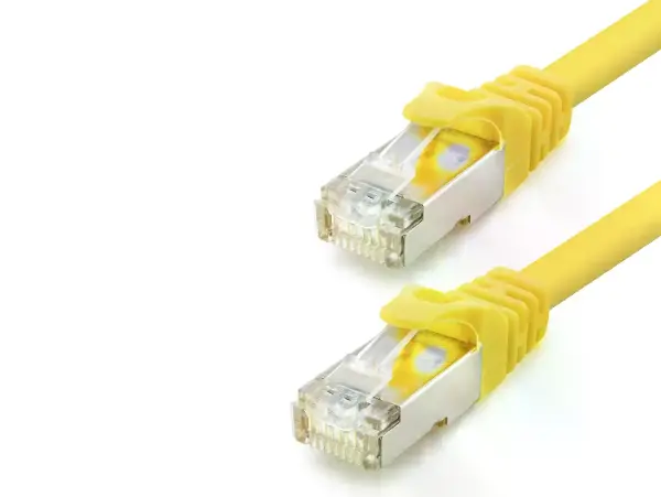 Cat7 Ethernet Patch Kablosu 10 Gbps 600 Mhz 1 M - Sarı HDX5103