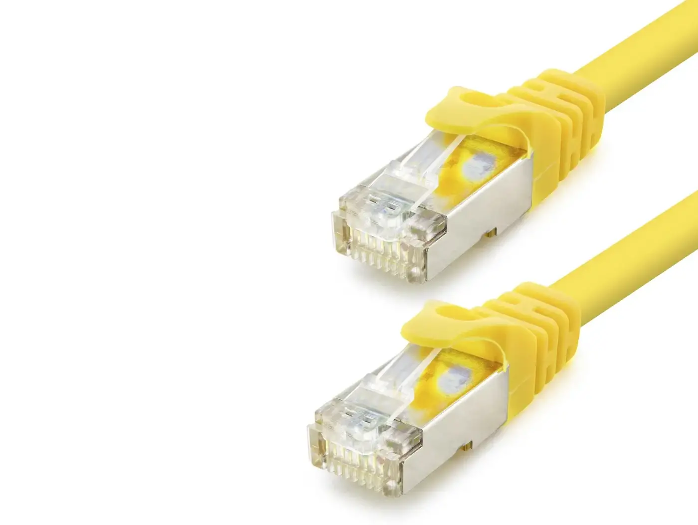 Cat7 Ethernet Patch Kablosu 10 Gbps 600 Mhz 60 Cm - Sarı HDX5102