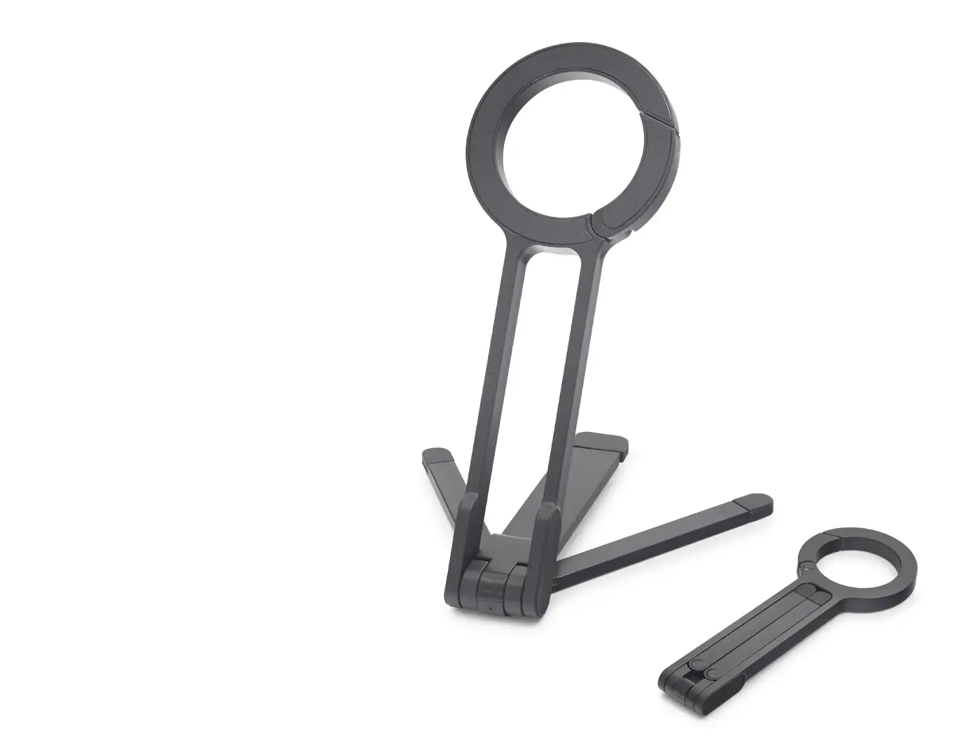 Manyetik Katlanir Masaüstü Telefon Standı Plastik - Siyah ND8029