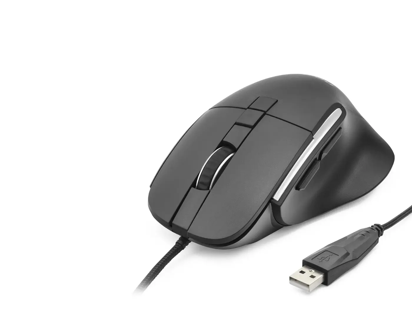 7D Ergonomi̇k Kablolu Ofi̇s Mouse 3600 Dpi - Siyah ND1209B