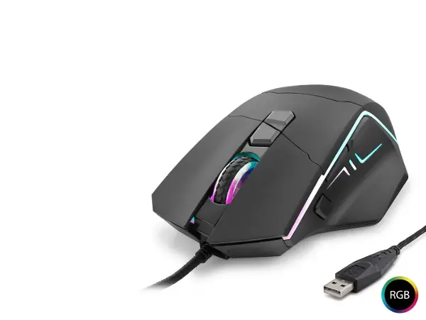 Shooter Mouse 6400 Dpi Rgb - Si̇yah G330
