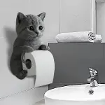 Kedi Tasarımlı Tuvalet Kağıtlığı-1