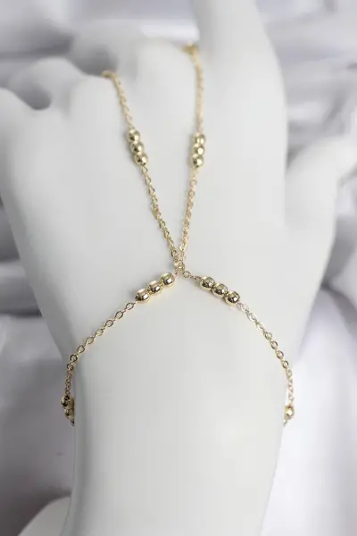 316L Çelik Top Zincirli Gold Renk Kadın Şahmeran TJ-SN745