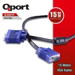 Q-VGA15  Q-VGA15 15 PİN FİTRELİ 15 METRE ERKEK ERKEK MONİTÖR KABLO-1