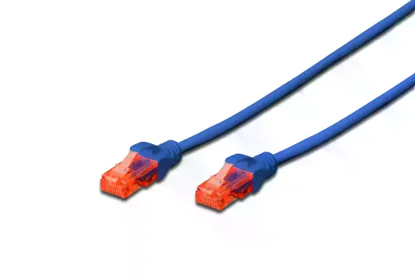 DK-1617-010/B Patch Kablo, U-UTP, CAT. 6, 1Metre, AWG 26/7, Cu, LSZH, Mavi Renk