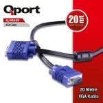 Q-VGA20  Q-VGA20 15 PİN FİTRELİ 20 METRE ERKEK ERKEK MONİTÖR KABLO-1