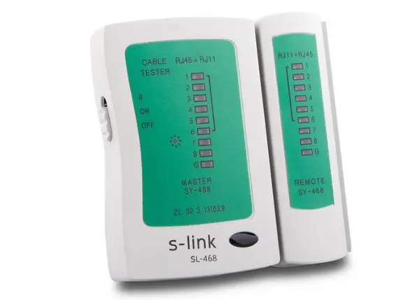 SL-468 Rj-45/Rj-11 Uyumlu Kablo Test Cihazı