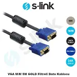 SLX-176 5 Metre Altın Uçlu Erkek/Erkek VGA Kablo-1