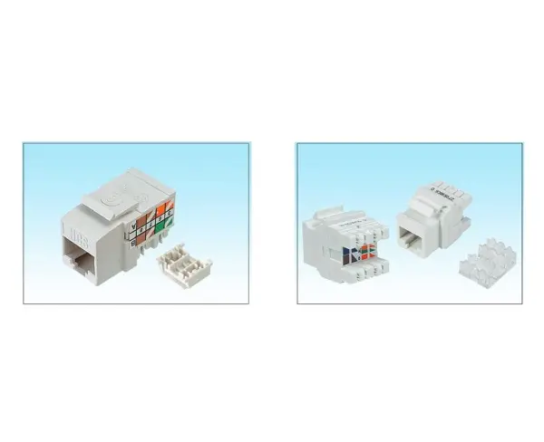 J6E-00873 UTP Cat6 Keystone Jack, 180 Derece