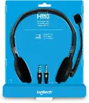 H110 Stereo Mikrofonlu Çift Jak Kablolu Kulaklık (981-000271)-1