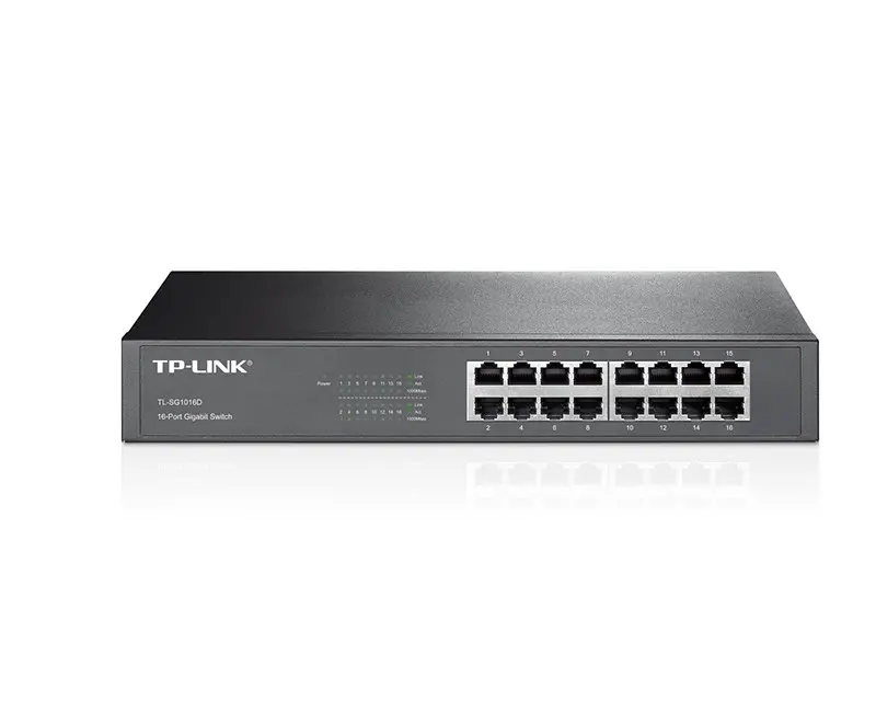 TL-SG1016D 16 Port Gigabit, Desktop/Rackmount Metal Kasa Switch