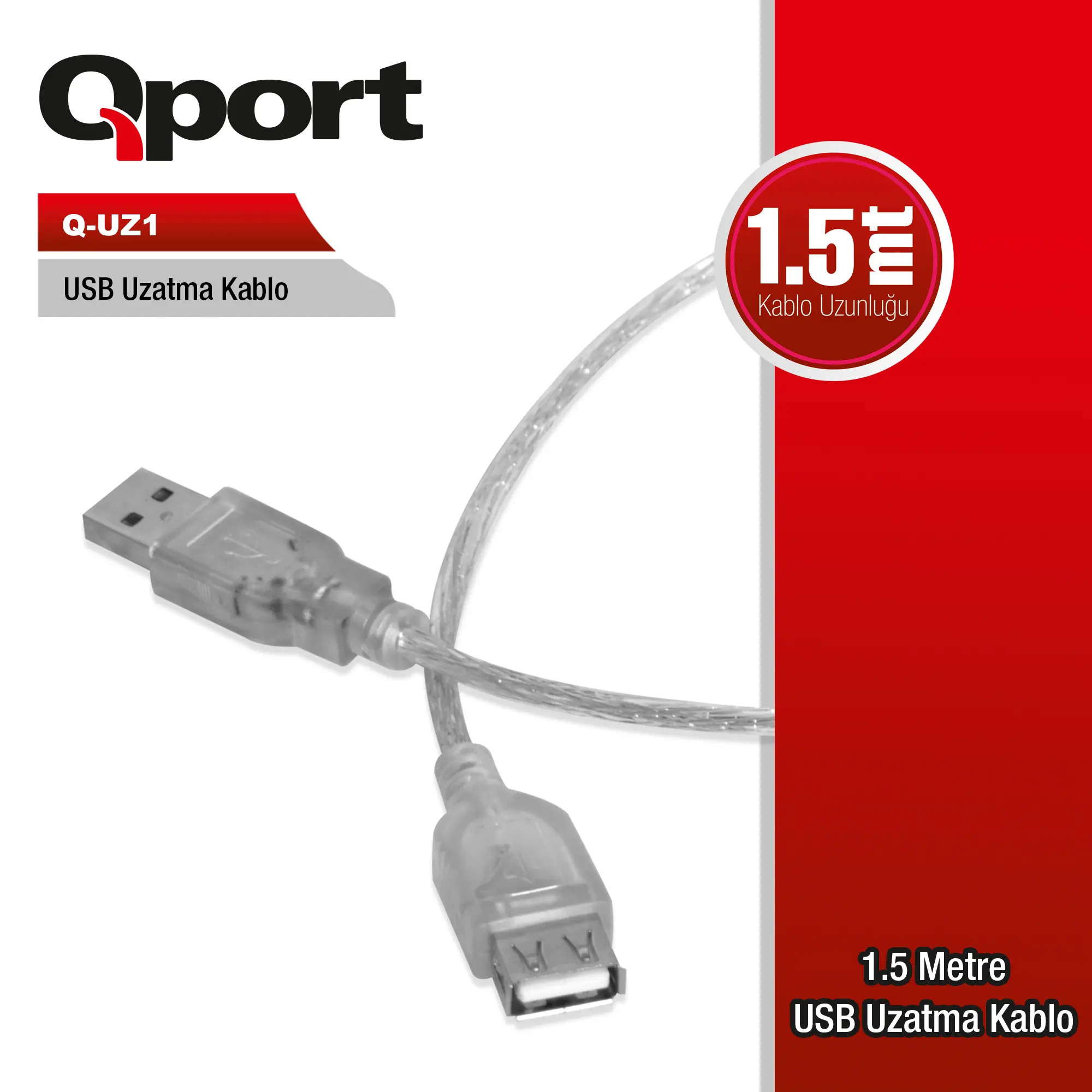 USB2.0 1.5MT UZATMA KABLOSU (Q-UZ1)