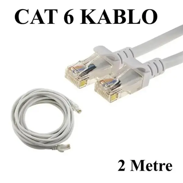 ICAT6-02TG CAT6 2 METRE GRİ KABLO