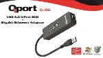 3 PORT USB 3.0 ÇOKLAYICI & GIGABIT ETHERNET ADAPTOR Q-U3G-1