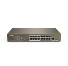 16 portlu 10/100Mbps +1 Gigabit/SFP Slots Switch With 16-Port PoE TEF1118P-16-150W