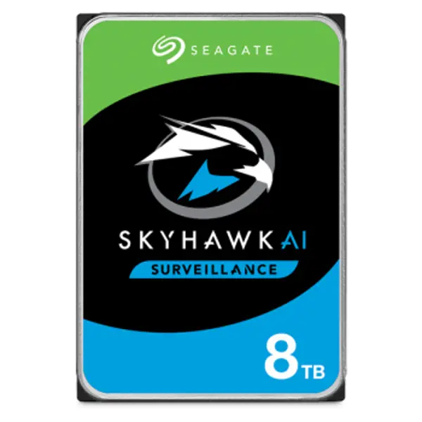 ST8000VE001 SKYHAWK AI 8 TB 256MB 7200RPM SATA3.0 7/24 DVR, NVR için Güvenlik HDD