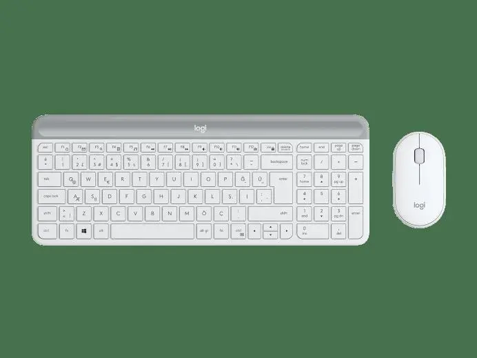 920-009436 MK470 KABLOSUZ KLAVYE & MOUSE SETİ BEYAZ