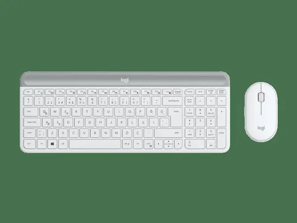 920-009436 MK470 KABLOSUZ KLAVYE & MOUSE SETİ BEYAZ