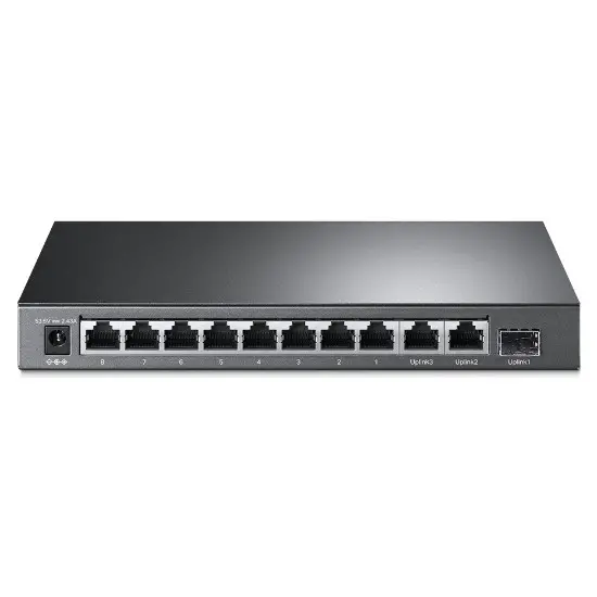 TL-SL1311MP 8 PORT POE+ 10/100 + 2 RJ45 GIGABIT UPLINK + 1 GIGABIT SFP 124W POE SWITCH
